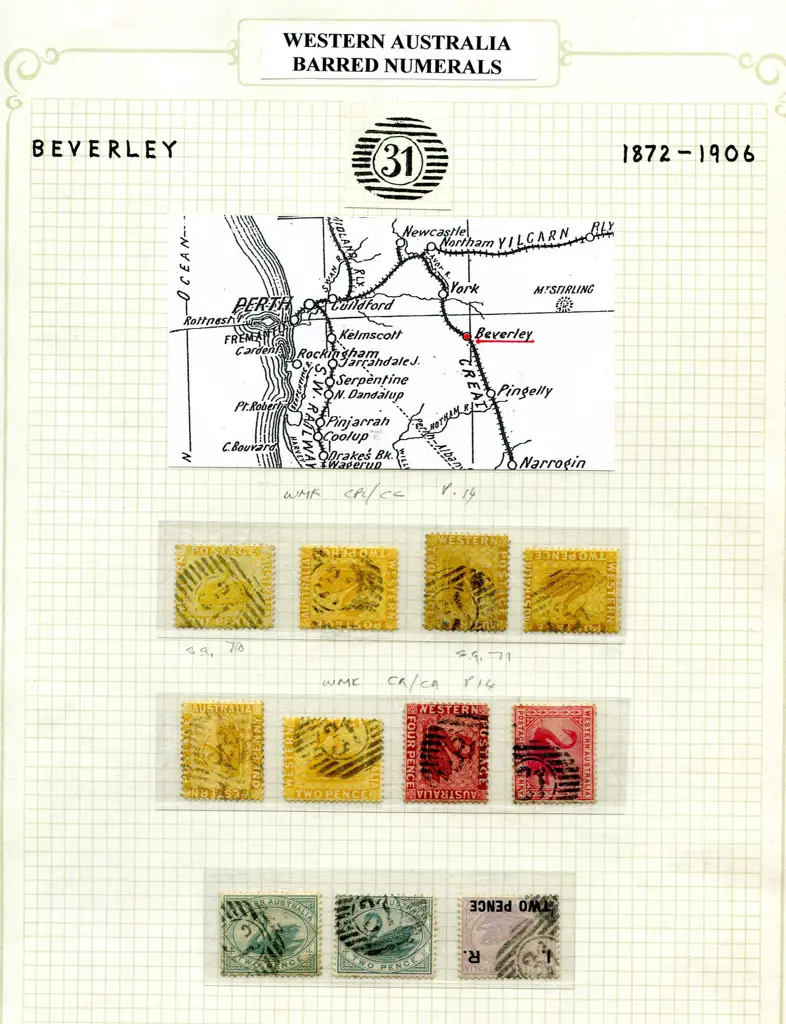 Beverly 12 Barred Numeral "31" Mixed strikes on 10 ... Image 1++