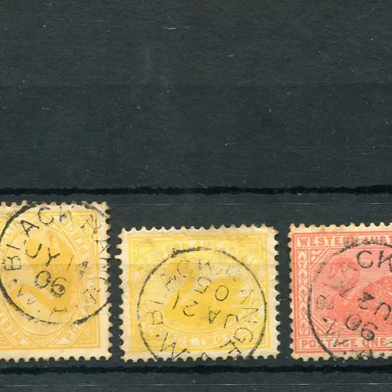 Black Range 4 examples showing standard dateline, ...