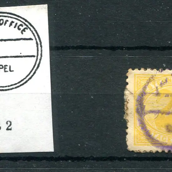 Capel CRS 2 Overinked violet strike on 2d swan. ...