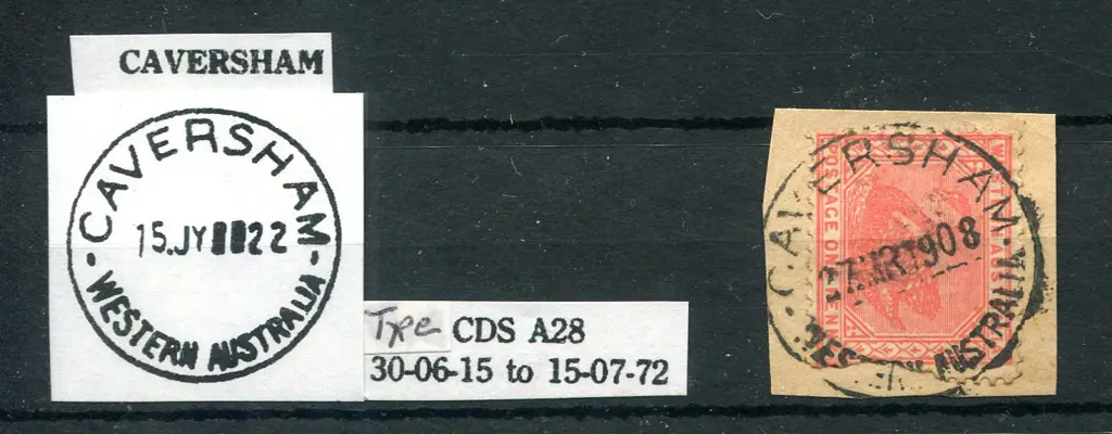 Caversham A28 Superb early 100% strike on piece ... Image 1++