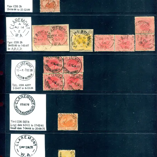 Claremont Selection of cds's noting 3b, 2b with ...