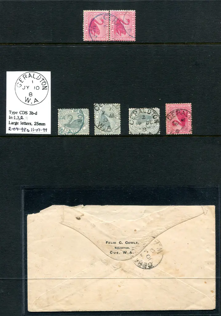 Geraldton 3b-d Indexes nil, 1, 2 & 3 plus a cover ... Image 1++