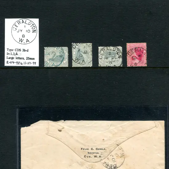 Geraldton 3b-d Indexes nil, 1, 2 & 3 plus a cover ...