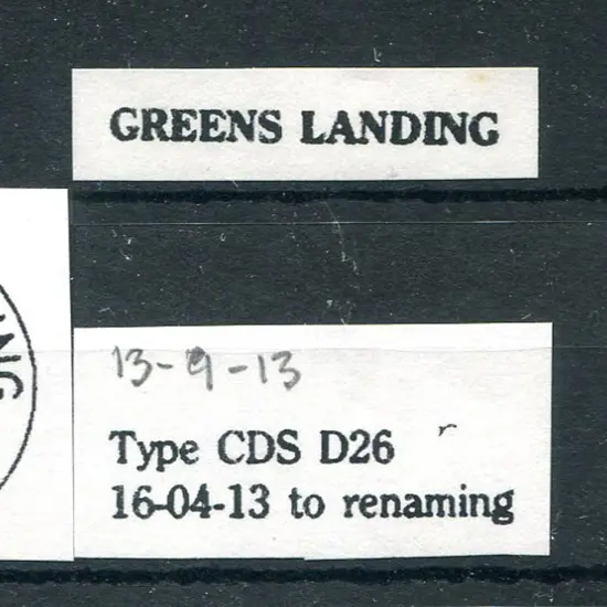 Greens Landing D26 50% strike dated 13 SEP 13 with ...
