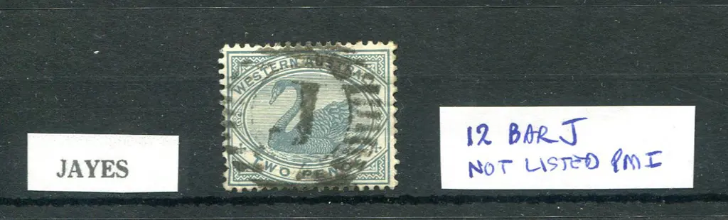 Jayes 12 bar letter "J" Central 100% strike on 2d ... Image 1++