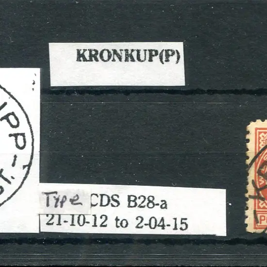 Kronkupp B28 showing full town name with "PP" on ...