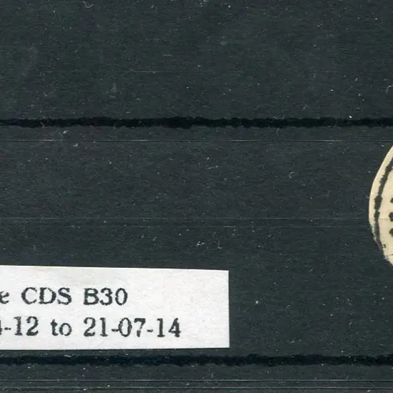 Kurrenkutten B30 on piece with 1d swan (SG139c). ...