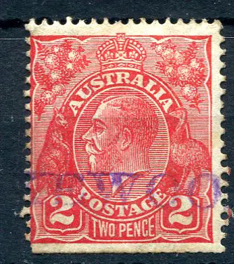 Lakewood Straight lined violet cancel on 2d KGV ... Image 1++