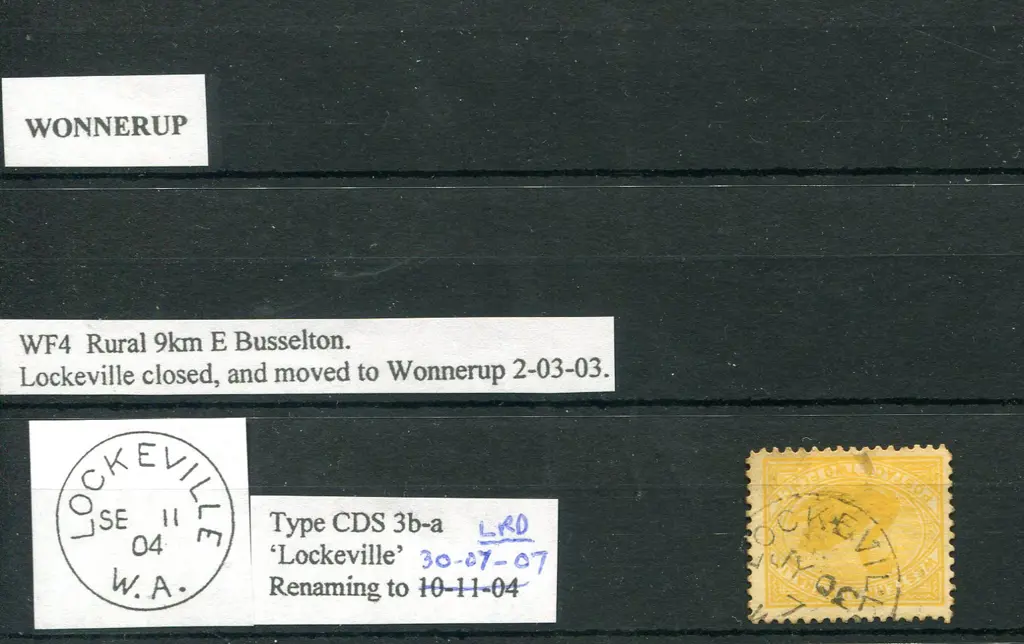Lockville / Wonnerup 65% strike on 2d yellow dated ... Image 1++