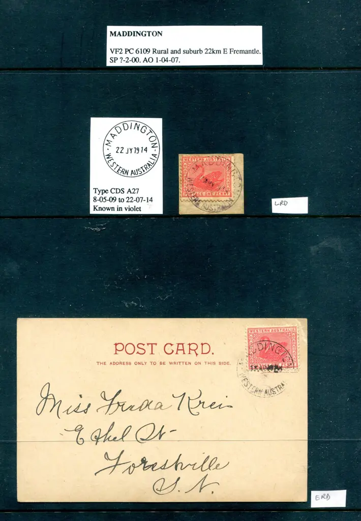 Maddington A27 on "Hay Street. Perth." Austral ... Image 1++
