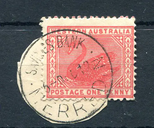 Merredin Savings Bank Sbv 1d red swan on small ... Image 1++