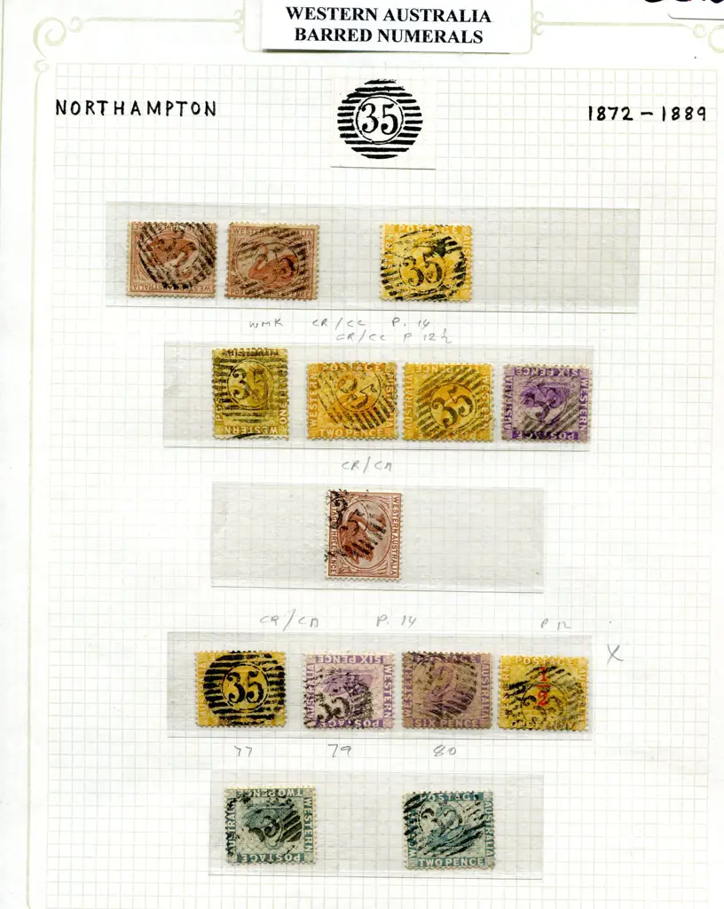 Northampton 12 Barred Numeral "35" range of ... Image 1++