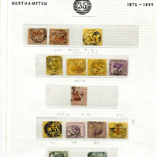 Northampton 12 Barred Numeral "35" range of ...