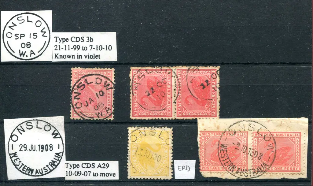 Onslow 3b on single swan & pair (SG 139) for JA 10 ... Image 1++