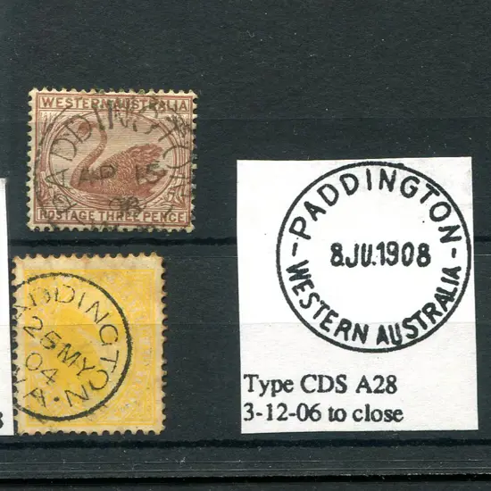 Paddington 3b-a on 3d swan dated AP 15 98. (PMC ...