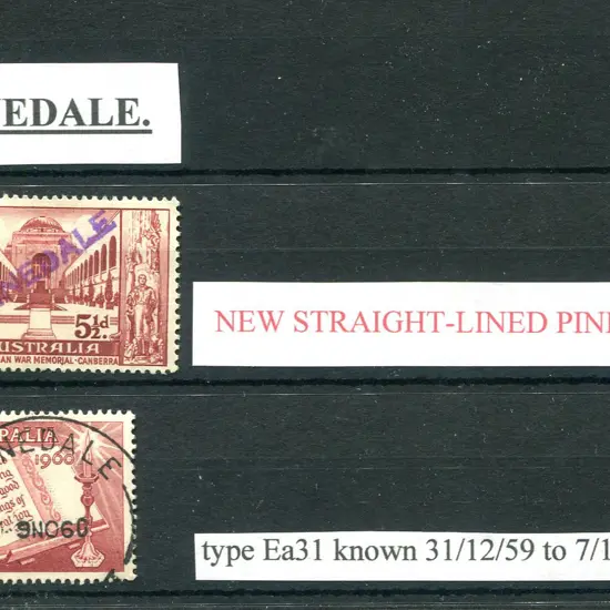 Pinedale Straight-lined "PINEDALE" in violet on ...