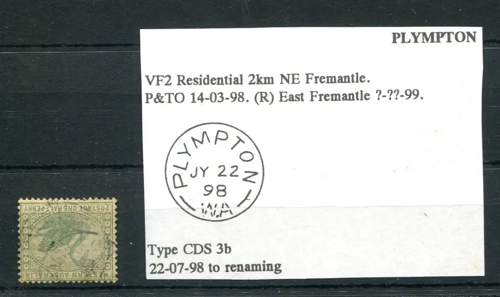 Plympton 3b with 2 overlapping faint strikes on ½d ... Image 1++