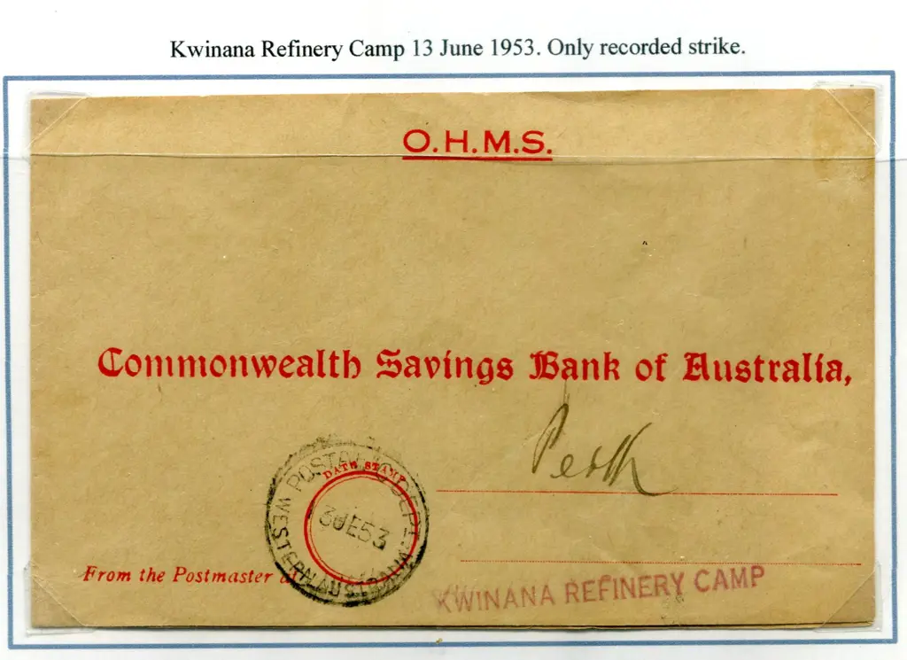 Relief "G" The Kwinana Refinery Camp opened as an ... Image 1++