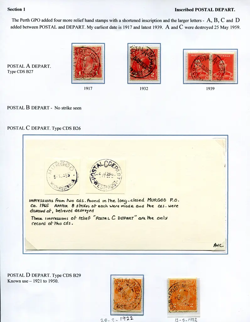 Relief B27 & B29 1917,1932 & 1939 examples of the ... Image 1++
