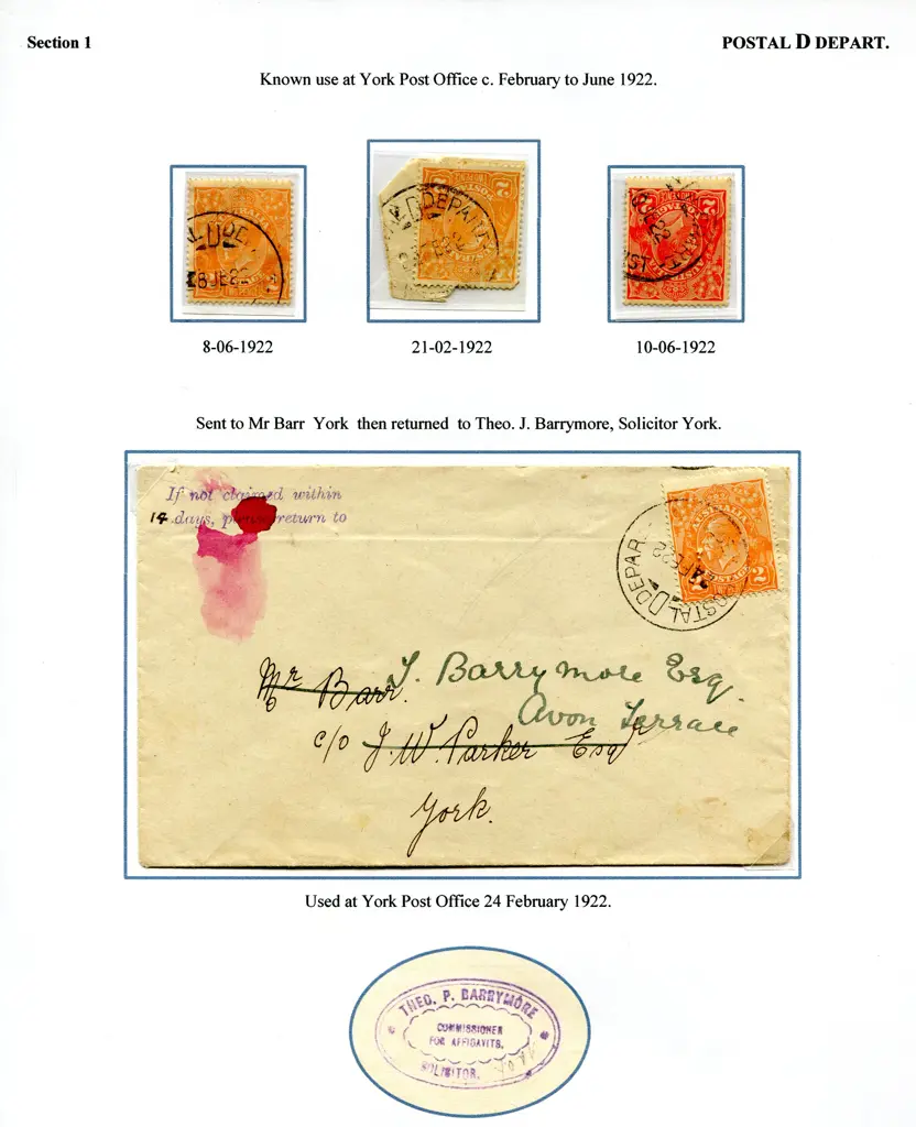 Relief B29 "Postal D Depart" B29 part strikes x 3 ... Image 1++