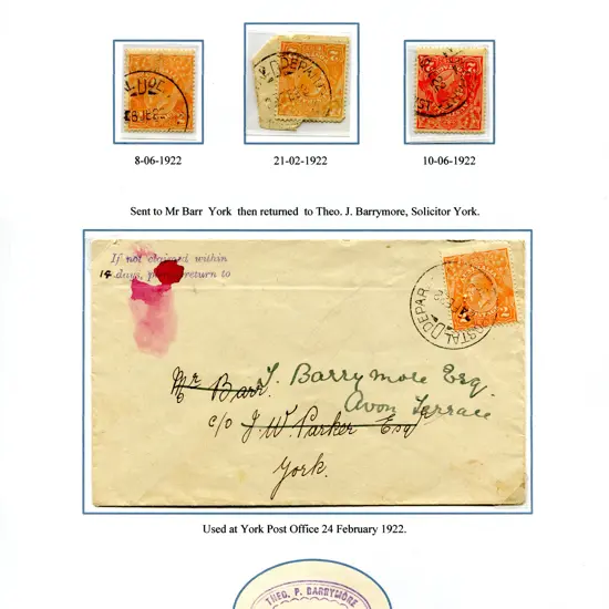 Relief B29 "Postal D Depart" B29 part strikes x 3 ...