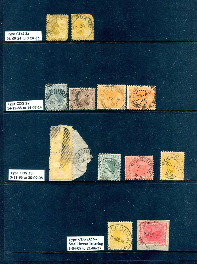 Roebourne 3a, 2a, 3b & D27a selection of strikes ... Image 1++