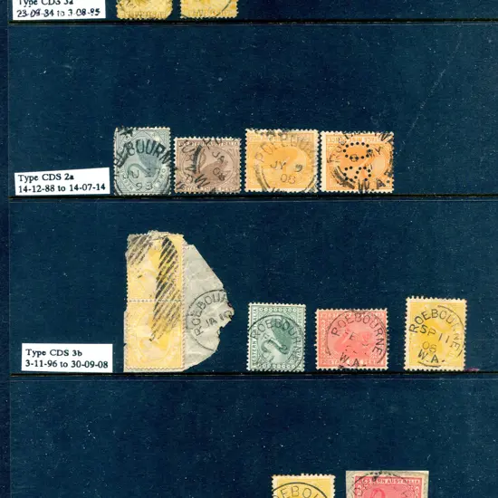 Roebourne 3a, 2a, 3b & D27a selection of strikes ...