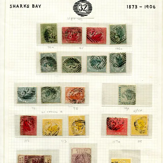Sharks Bay 12 Barred Numeral "32". F/U range on 29 ...