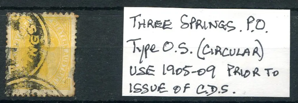 Three Springs Office Seal (circular) on 2d V/Crown ... Image 1++