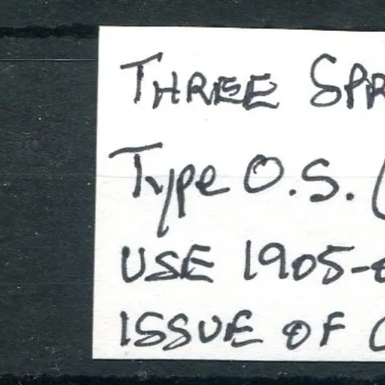 Three Springs Office Seal (circular) on 2d V/Crown ...