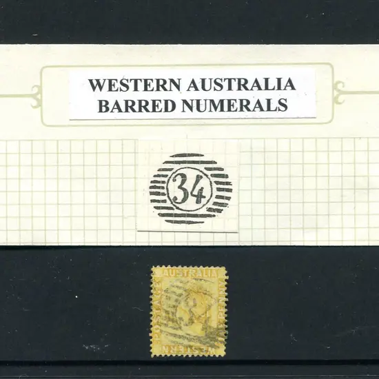 Wanneru 12 Barred Numeral "34" with a fine strike ...
