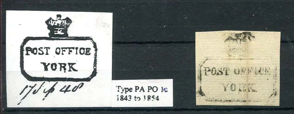 York PO 1c Clear & crisp full strike on cover ... Image 1++