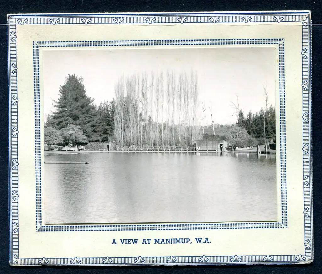 "A View of Manjimup" greetings card with b&w ... Image 1++