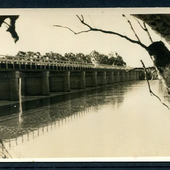 "Gascoyne Bridge near Carnarvon" b&w Kodak card. ...