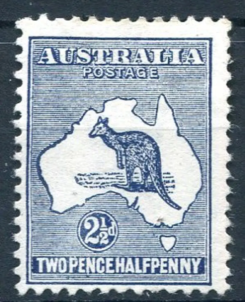 2½d indigo. MLH, centred bottom left. ACSC 9A, ... Image 1++