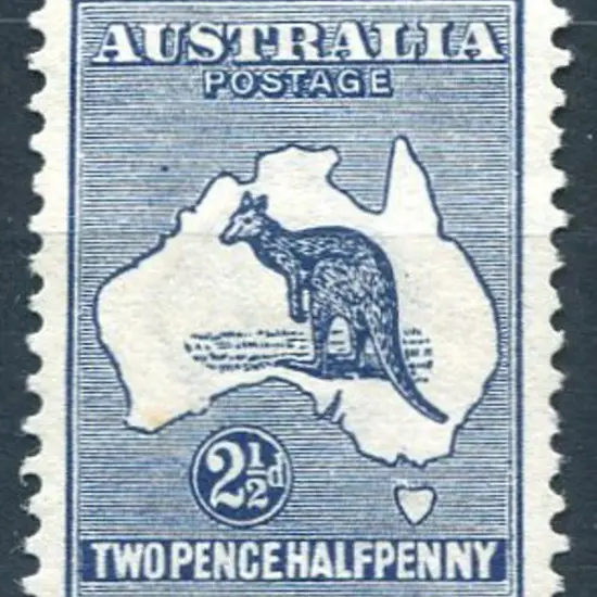 2½d indigo. MUH & well centred. ACSC 9A, Cat. $375