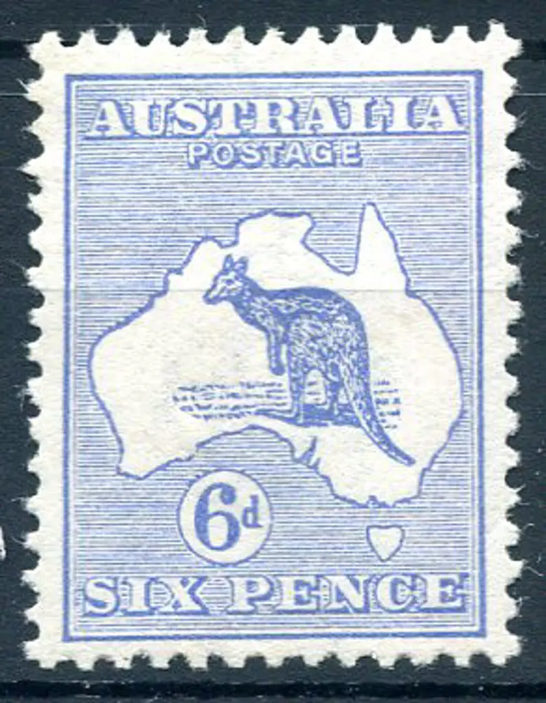 6d ultramarine. MLH & well centred. ACSC 17A, Cat. ... Image 1++