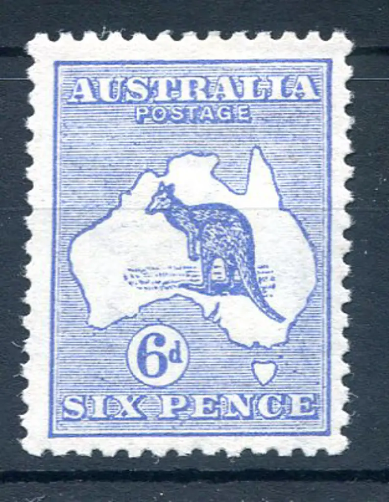 6d blue, Die II. Fresh MLH, centred slightly ... Image 1++