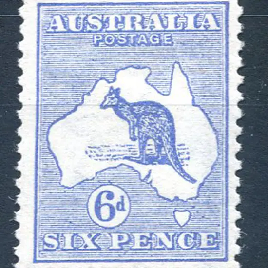 6d blue, Die II. Fresh MLH, centred slightly ...