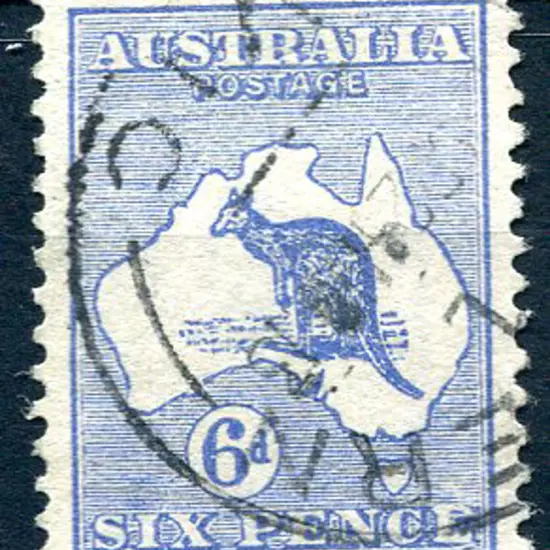 6d blue with "retouched second "E" of "PENCE" ...