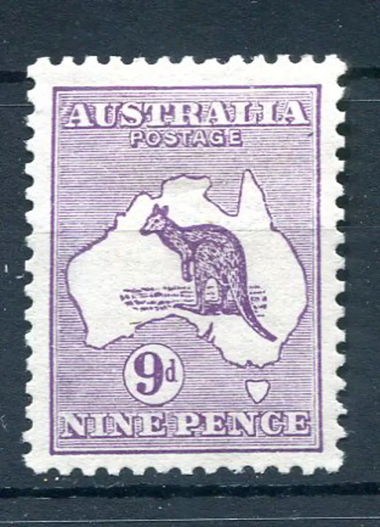 9d violet with "white flaw left of first "A" of ... Image 1++