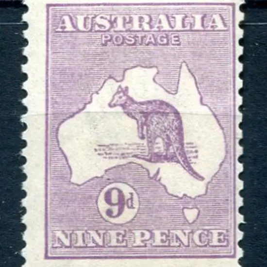 9d pale violet. MLH, centred to right with a ...