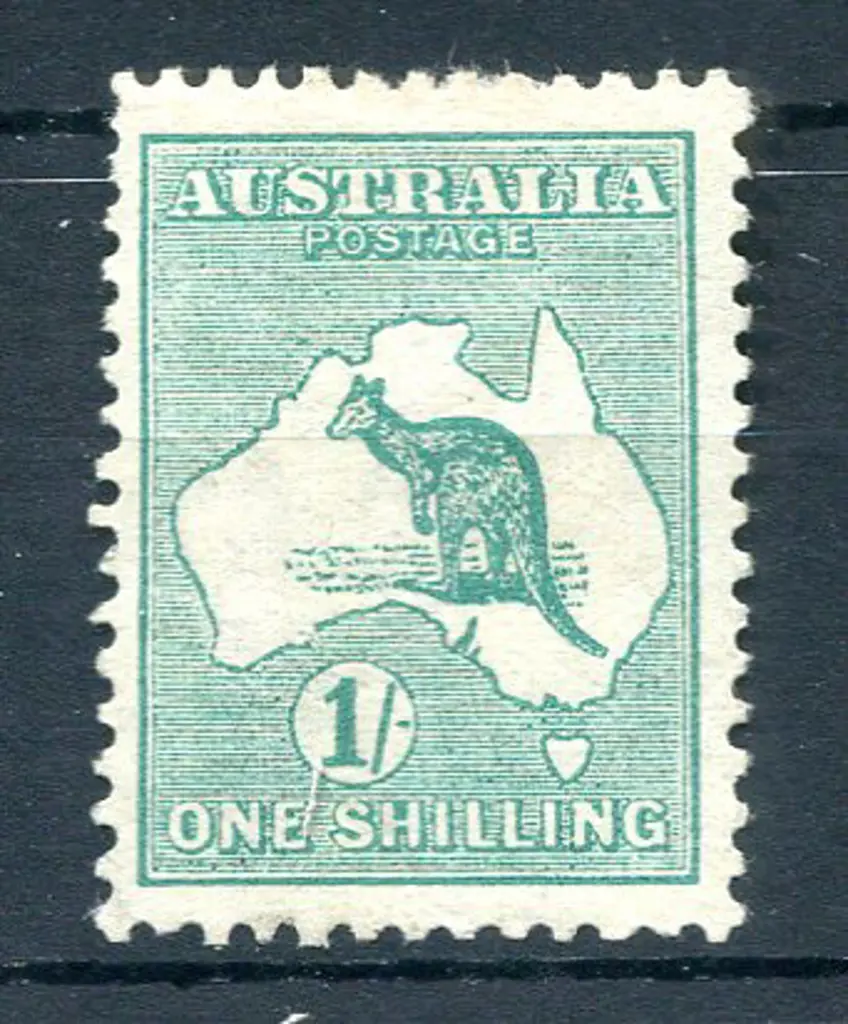 1/- deep green, Die II. Fresh MLH with good ... Image 1++