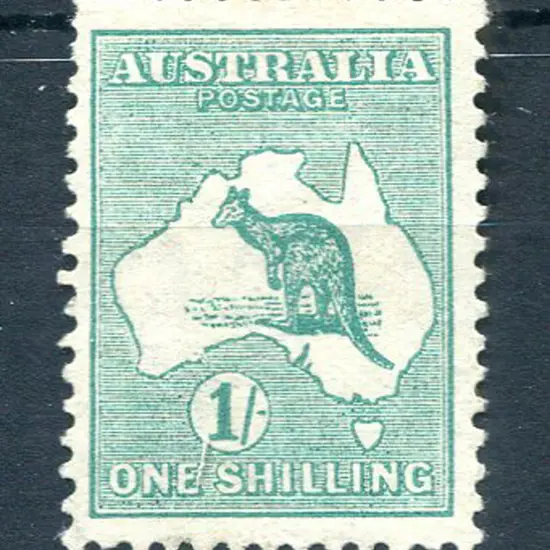 1/- deep green, Die II. Fresh MLH with good ...