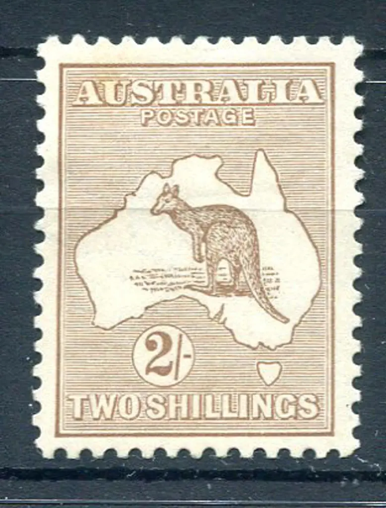 2/- brown. MLH with good centering & perfs. ACSC ... Image 1++