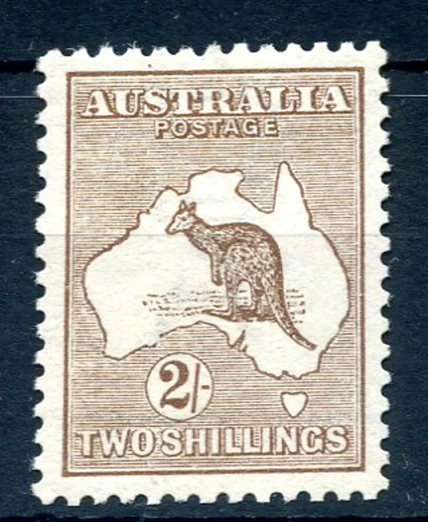 2/- brown. Fresh MVLH. Very good centering & ... Image 1++