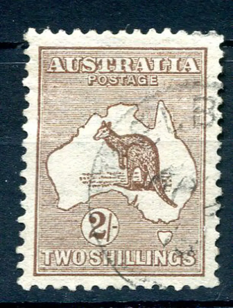 2/- brown CTO with Melbourne "AP 2(4) 13" cds. ... Image 1++