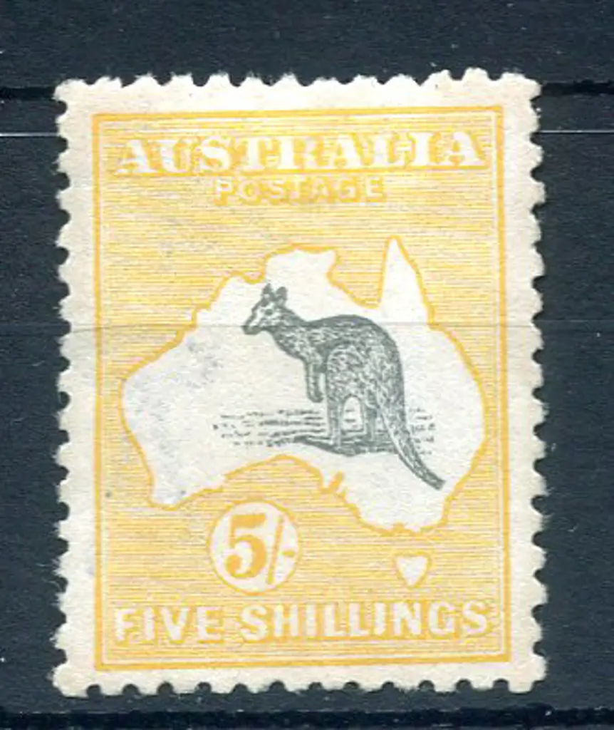 5/- grey & yellow. Fine MLH with very good ... Image 1++