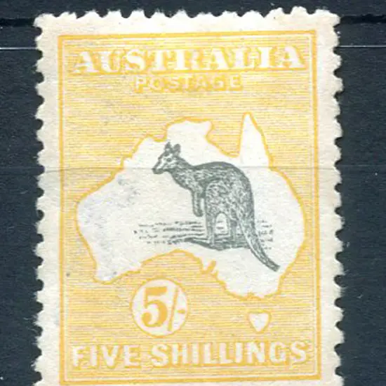 5/- grey & yellow. Fine MLH with very good ...