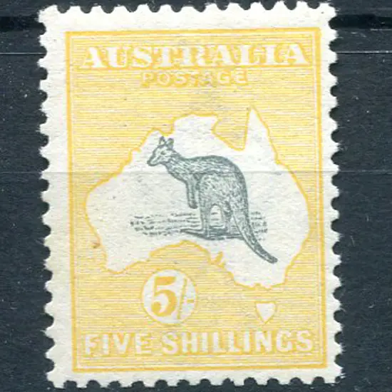 5/- grey & yellow. Fresh MUH, centred low right. ...